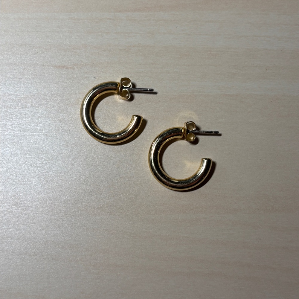 J. Crew Gold Hoop Earrings